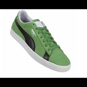 Rare New mens Puma Green Suede classic Retro sz 12